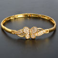 Butterfly Love Heart Bracelets for Women Aesthetic Gold Color Zircon Bangle Vintage Fashion Jewelry Accessories Party New Gifts. 