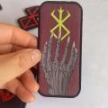 Viking Compass Berserker Rune Applique Embroidery Morale Emblem,The Warrior Of Norse Viking PVC Patches Badges.
