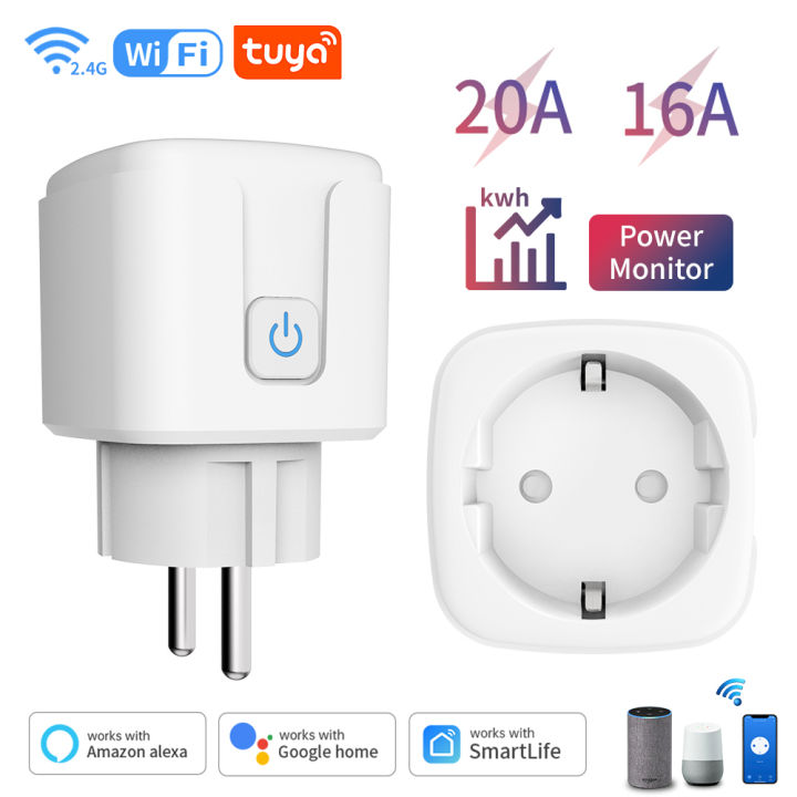 TUYA%20Smart%20Plug%20WiFi/Zigbee%20Socket%20EU%2016A/20A%20With%20Power%20Monitor%20Timing%20Function%20Voice%20Control%20Works%20With%20Alexa%20GoogleHome%20-%20Image%202