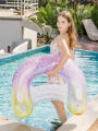 Summer Inflatable Floating Row U-Shape Swimming Pool Water Hammock Air Mattresses Bed Beach Water Sports Lounger Chair. 