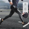 Running compression pants for men, high elasticity training, shark tight base, professional fitness, basketball, quick drying, s. 