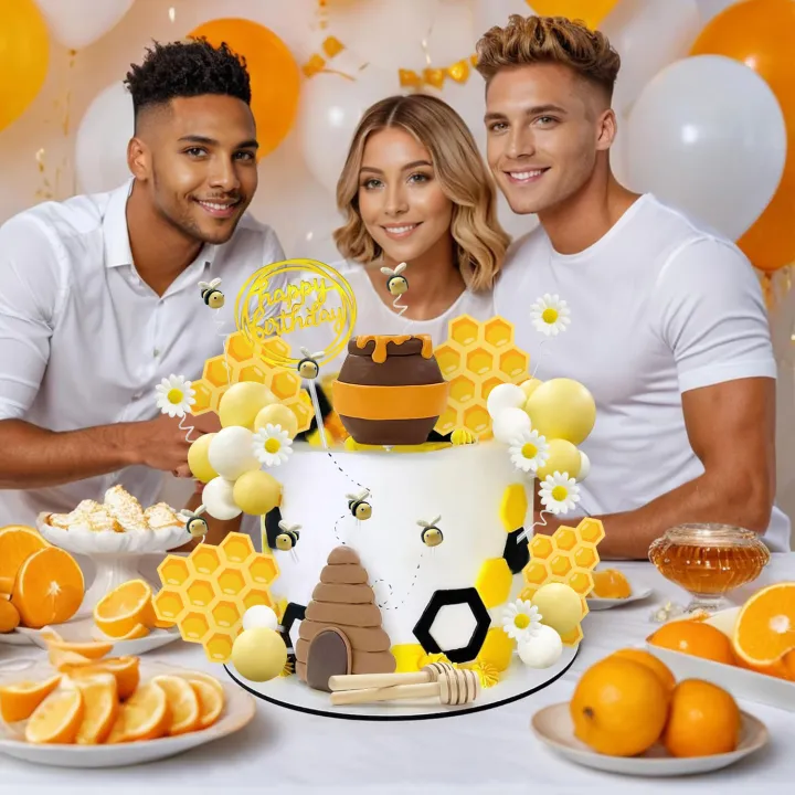Bee%20Cake%20Toppers%20Honey%20Jar%20Cake%20Topper%20Honeycomb%20Cake%20Decorations%20for%20Baby%20Shower%20Bee%20Theme%20Birthday%20Party%20Decoration%20Supplies%20-%20Image%205