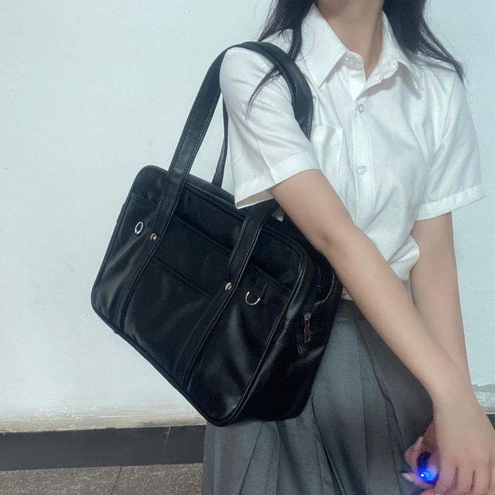Japanese%20two-dimensional%20student%20JK%20uniform%20bag%20girl%20PU%20schoolbag%20COS%20wear-resistant%20waterproof%20one-shoulder%20Messenger%20handbag%20-%20Image%204