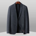 Blazer's New Outdoor Men's Fashion, Sporty and Slimming British Style Business Gentleman's Versatile Wedding Checkered Blazer. 