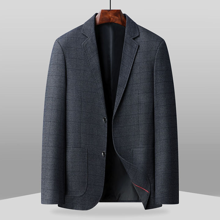 Blazer's%20New%20Outdoor%20Men's%20Fashion,%20Sporty%20and%20Slimming%20British%20Style%20Business%20Gentleman's%20Versatile%20Wedding%20Checkered%20Blazer%20-%20Image%202