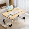 Laptop Desk Bed Tray,Foldable Lap Desk Bed Table for Breakfast Serving, Notebook Table with Tablet Slots for Couch Floor for Adults/Students/Kids. 