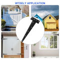 T Shape Door hinges with Screw Triangular Shed Barn Door Hinge Durable Sturdy Black Tee Iron Hinges Wrought Hardware accessories. 