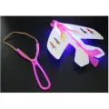 Airplane DIY slingshot light house craft toy. 