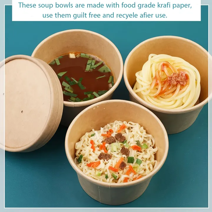 25/50%20Pack%20235ml/8oz%20Paper%20Soup%20Containers%20with%20Lids%20Disposable%20Food%20Containers%20Kraft%20Ice%20Cream%20Bowls%20Soup%20Cup%20Ice%20Cream%20Cups%20-%20Image%206