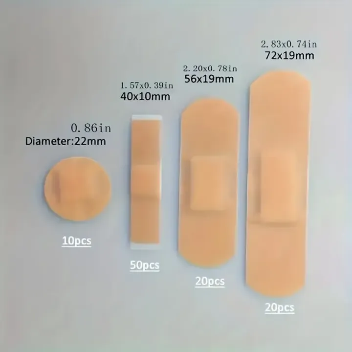 100pcs%20Medical%20Wound%20Adhesive%20Paster%20-%20Keep%20Your%20Wounds%20Secure%20Four%20Piece%20Set%20Of%20Bandages%20Breathable%20Nose%20Bridge%20Patch%20Acne%20P%20-%20Image%202