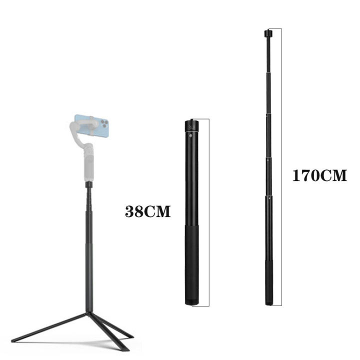 For  Om 5 Extension Rod Pole Selfie Stick Telescopic For Osmo Mobile 3 4 FeiYu Zhiyun Smooth Isteady Gimbal Accessories
