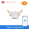 Zigbee Human Presence Sensor 24G Radar Detector Smart Motion Sensor For Zigbee 2mqtt Home Assistant Ewelink APP Scene Linkage. 