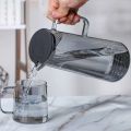 Grey deli Glass ware Tea Kettle- & 4 Cups. 