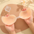Reusable Silicone Nipple Covers Women Mango Shaped Self Adhesive Bra Strapless Push-Up Bralette Invisible Breast Petals Lingerie. 