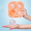 Silicone Ice Ball Maker Large 6.5cm 3D Big Round Sphere High Balls Ice Shape Cube Mold Tray for Whiskey Cocktail Bar Tools. 