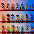 Dragon Ball Z Super Saiyan Son Goku Anime Figure Son Gohan Vegeta Broly Piccolo Majin Buu Set Action Figurine Model Toy.