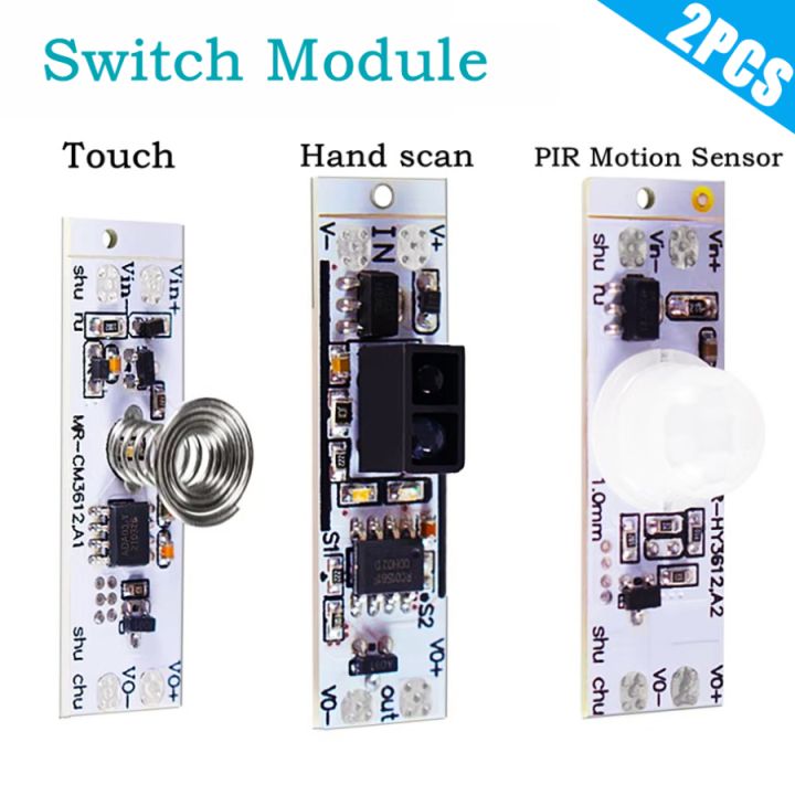 2~1PCS 12V 24V PIR Motion Sensor Touch Switch Capacitive Module LED Dimming Control Lamps Scan Sweep Hand Sensor Sensor Module