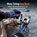 Kingdom Winter Fishing Gloves L XL XXL Outdoor 3-Finger Cut Men'S And Women'S Non-Slip Cycling Running Sports Fishing Apparel.