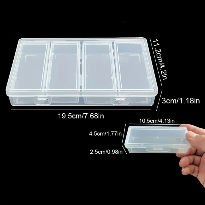 4%20Adjustable%20Dividers%20Clear%20Plastic%20Storage%20Organizer%20Box%20-%20Craft%20&%20Sewing%20Supplies%20Container%20with%20Removable%20Compartments%20-%20Image%204