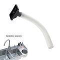 1 PC Overflow Pipe Upward Rectangle Overflow Pipe Head Kitchen Sink Replacement Connector Washbasin Drainer Accessory. 