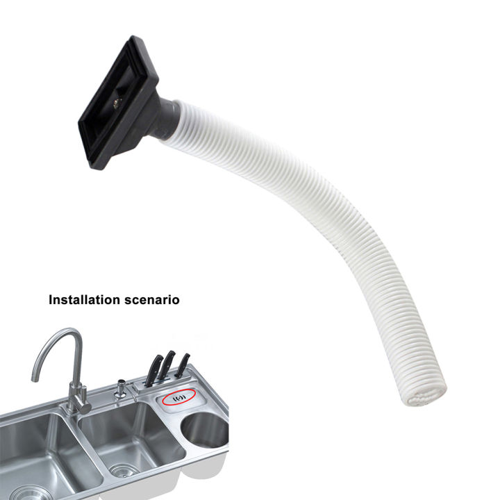 1 PC Overflow Pipe Upward Rectangle Overflow Pipe Head Kitchen Sink Replacement Connector Washbasin Drainer Accessory