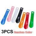 3PCS Smiley Pattern Shoe Horns Helper For Putting On Shoes Portable Small Shoe Spoon Prevent Shoe Collapse Deformation. 