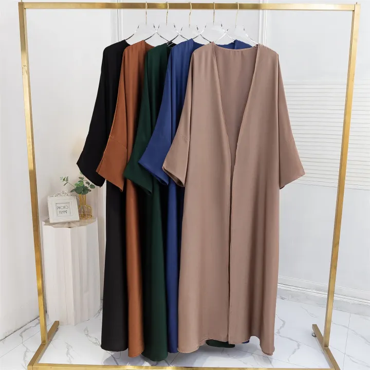Muslim%20Open%20Front%20Abaya%20Long%20Sleeve%20Ramadan%20Maxi%20Length%20Dress%20Women's%20Clothing%20Cardigan%20Abayas%20Wearout%20Kaftans%20Women%20Jilbabs%20-%20Image%204