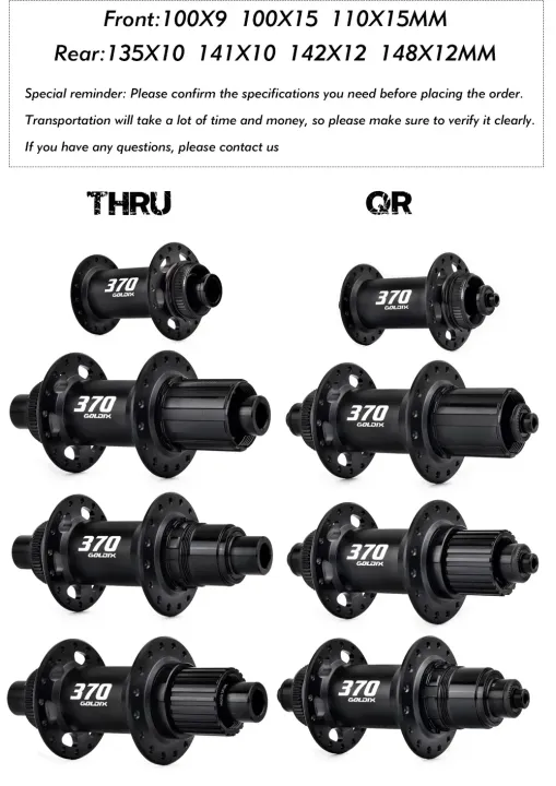 GOLDIX%20370%2032H%20Bicycle%20Hub%20Sealed%20Bearing%20Center%20Lock%20Disc%20Brake%20J-Bend%2032%20Holes%20Ratchet%2036T%20BOOST%20MTB%20Hub%20XD%20/%20HG%20/%20MS%20-%20Image%205