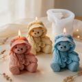3D Teddy Bear Silicone Candle Mold Animal Cute Couple Bears Epoxy Resin Mould Home Decor Soap Making Tools Romantic Wedding .