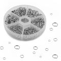 1 Box O-ring Connector Metal Open Jump Ring Set Stainless Steel Jump Ring For DIY Handmade Bracelets Earrings Necklaces Supplies. 