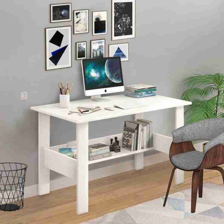 Computer Table with bottom shelf, Study Table, Study table for kids and adults