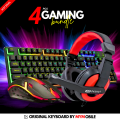 【TOP-RATED】 Gaming Keyboard RGB with Mechanical Feeling - Wired Waterproof Keyboard and Mouse Combo for Gaming & Working with FREE Mouse Pad for Mobile Pubg Laptop PC Computer Gaming - 112 Keys - Black Color By FunBug. 