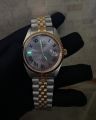 Cadisen Datejust Roman Dial Men Automatic Watch Silver Gold. 