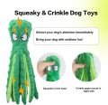 Dog Vocal Toys Octopus Non-stuffed Soft Plush Toy Puppy Educational Teething Chew Toys Pet Supplies for Small Medium Dogs.