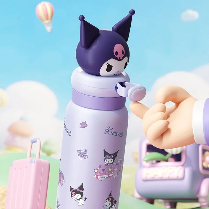 Sanrio%20400ml%20Stainless%20Steel%20Cartoon%20Straw%20Cups%20Thermos%20Cup%20with%20Lifting%20Rope%20Hello%20Kitty%20My%20Melody%20Portable%20Kids%20Water%20Bottles%20-%20Image%202