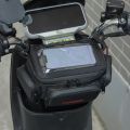 Front Motorcycle Bag Touch Screen Waterproof Cycling Navigation Handlebar Storage Waist Bag. 