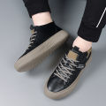 Sneakers Fashion Man Leather Men's Flat Shoes Height Increasing Shoes Lace-Up High Quality Men Sneakers for Men Luxury 2026. 