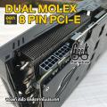 Dual Molex LP4 4 Pin to 8 Pin PCI-E Express Power Adapter Cable for GPU Graphics Card, 16cm Length - Geek Paradise Store. 
