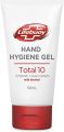 Hand hygiene gel total 10 fight germs instant protection in 50 ml. 