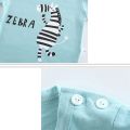 Kid Boy Summer Short Sleeves Tees+Stripe Shorts 2-piece Clothes Set Cartoon Zebra Print Soft Cotton Sports Casual Suit 1-6 Years. 