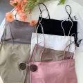 Ready to ship from Thailand singlet tank top lining hollow out irregular sexy vest crop top camis. 