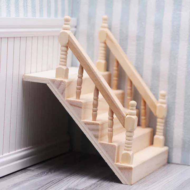 1:12%20Dollhouse%20Miniature%20Handrail%20Staircase%20Wooden%20Scene%20Plain%20Stairway%20Models%20Mini%20Stair%20Furniture%20Room%20Decor%20-%20Image%206