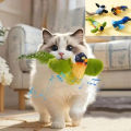 Indoor Interactive Birds Toy for Cat Chasing Teasing Toy Sounding Catnip Cat Teaser Toy Self-hilarity Wall Hanging Birds Cat Toy.