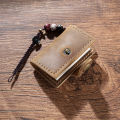 Cute Tiny Leather Notebook Mini Pocket Notepad Travel Sketchbook Planner Diary Retro Cowhide Cover Booklet Wedding.