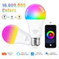 Tuya 15W 18W WiFi Smart Light Bulb E27 RGB LED Lamp Intelligent Dimmable Warm White Night Lamp  Home Alexa Voice Control lightify. 