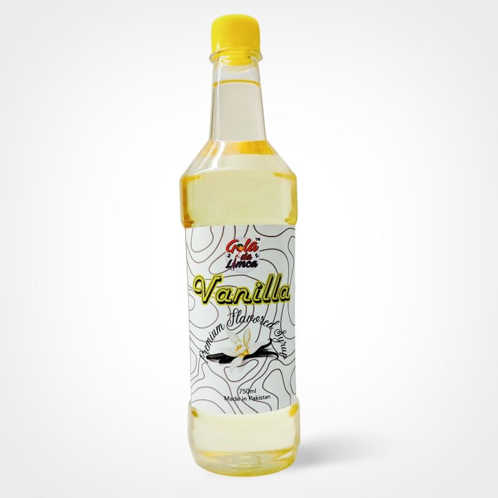 Vanilla Syrup - Original Flavoring Syrup - Premium Flavored Syrup - Sharbat - 750ml - Gola Da Limca