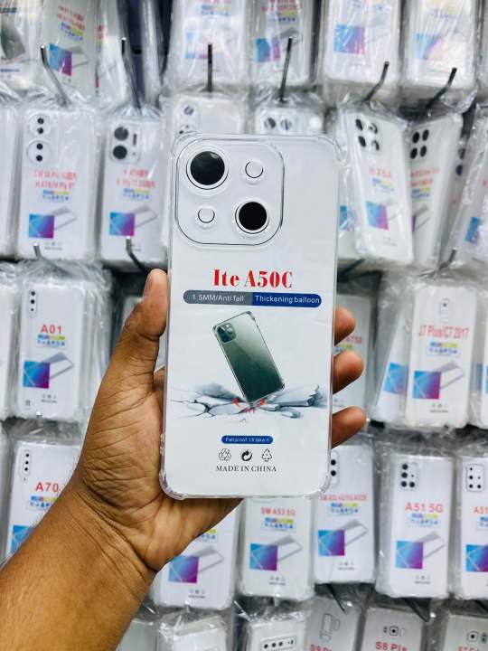 ITEL A50C SHOCKPROOF CAMERA GUARD TRANSPARENT CASE FOR ITEL A50C
