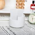1pc Rotating Pen Holder, Office Student Desktop Pen Storage Box, Office Storage Three-hole Makeup Brush Box. 