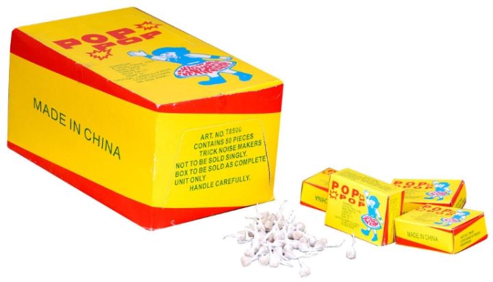 Pack of 50 Box Pop Pop Prank Patakas - Fun and Exciting Party Poppers"