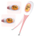 Silicone Fast 8S Thermometer for Fever Digital infrared Basal Body Thermometer Oral Armpit Rectal Temperature LED Display. 